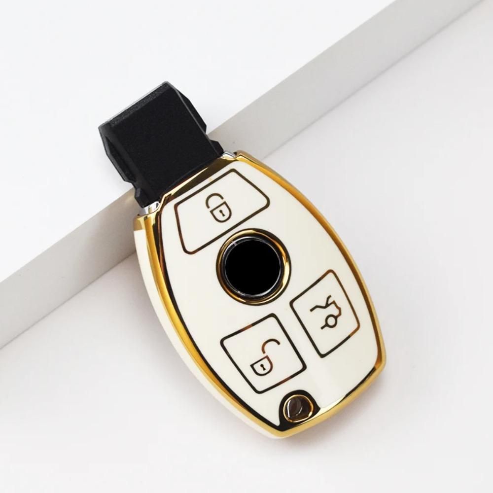 Car Key Case Cover Key Bag Accessories for Mercedes Benz A B C S Class AMG GLA CLA GLC W176 W221 W204 W205 Shell Fob Keychain