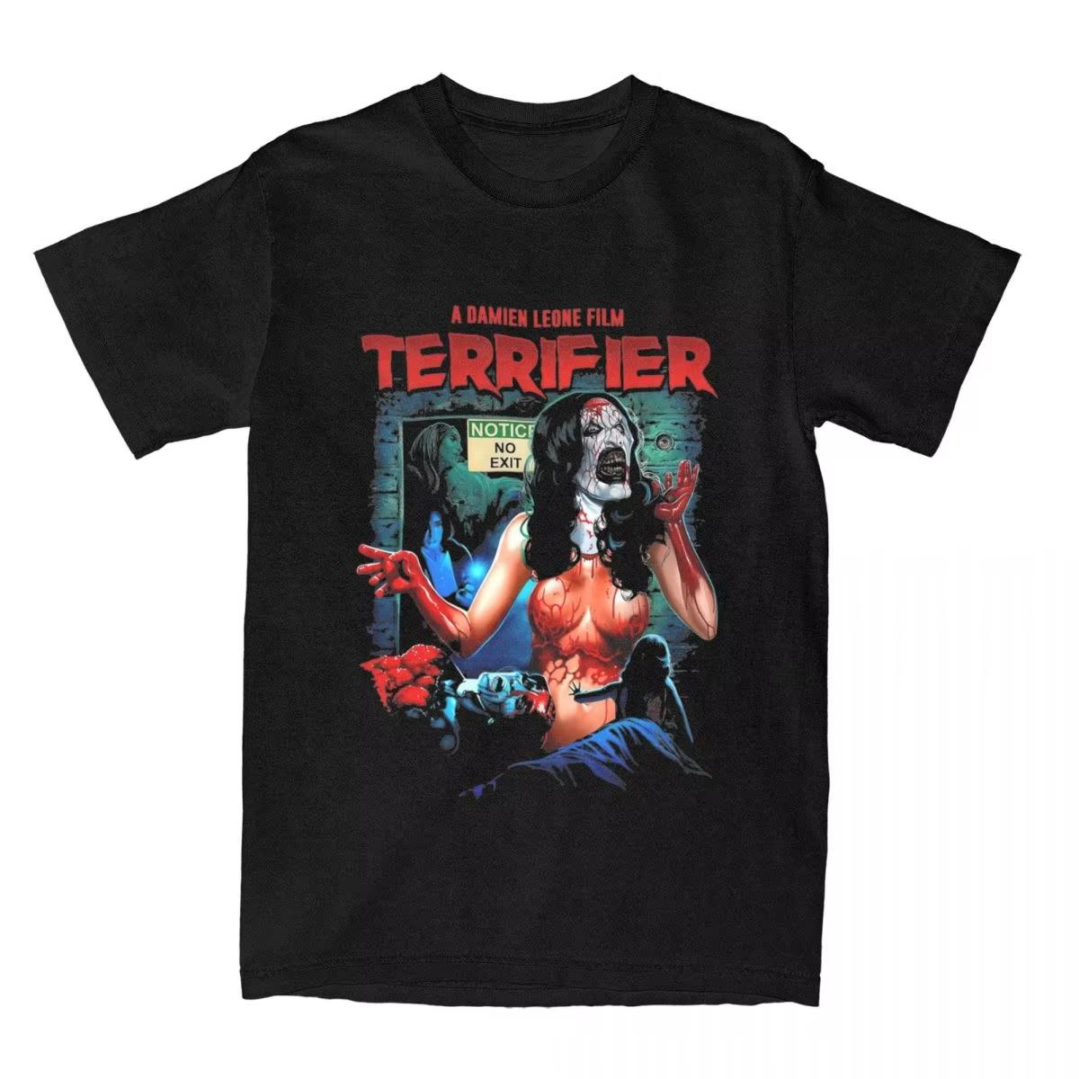 

Retro Terrifier Film T-Shirt Summer Art The Clown Terrifier 3 Vintage T-Shirts Cotton Hipster Tshirt for Male Loose Clothing S