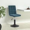 Day and Night - Day and Night Swivel Dining Chairs 4 Pcs Blue Velvet