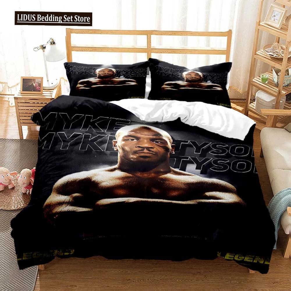 Mike Tyson Boxchampion Bettwäscheset Jungen Mädchen Twin Queen Size Bettbezug Kissenbezug Bett Kinder Erwachsene Heimtextil