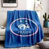 France National Football Team Theme Personalized Outdoor Flannel Blankets Soft And Suitable For All Seasons Perfect For Sofas Beds And Camping