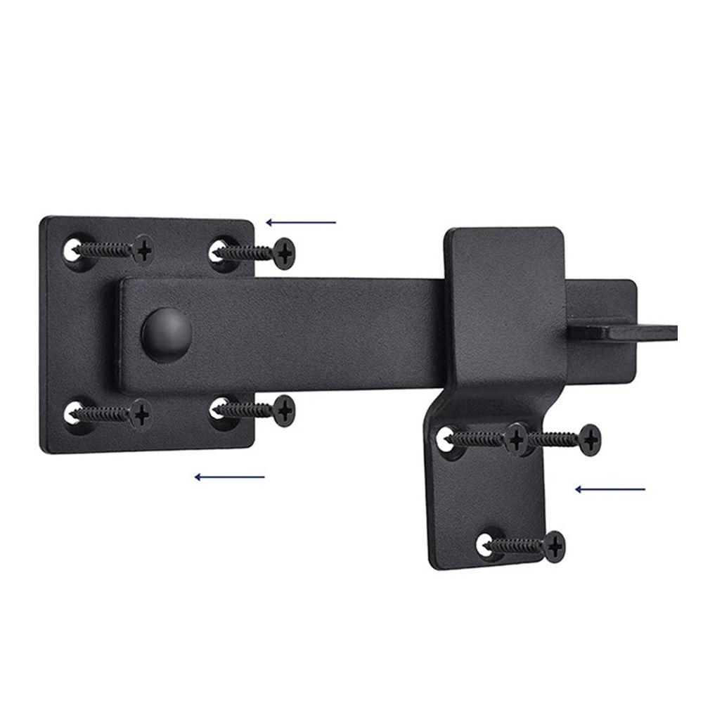 5.5 Inches Barn Door Lock Black Safety Gate Lock Rustic Flip Gate Latch  Fence