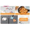 8Pcs Reusable Air Fryer Magnetic Silicone Clips Buckle Parchment Paper Holder for Kitchen AirFryer Cooking Accessory