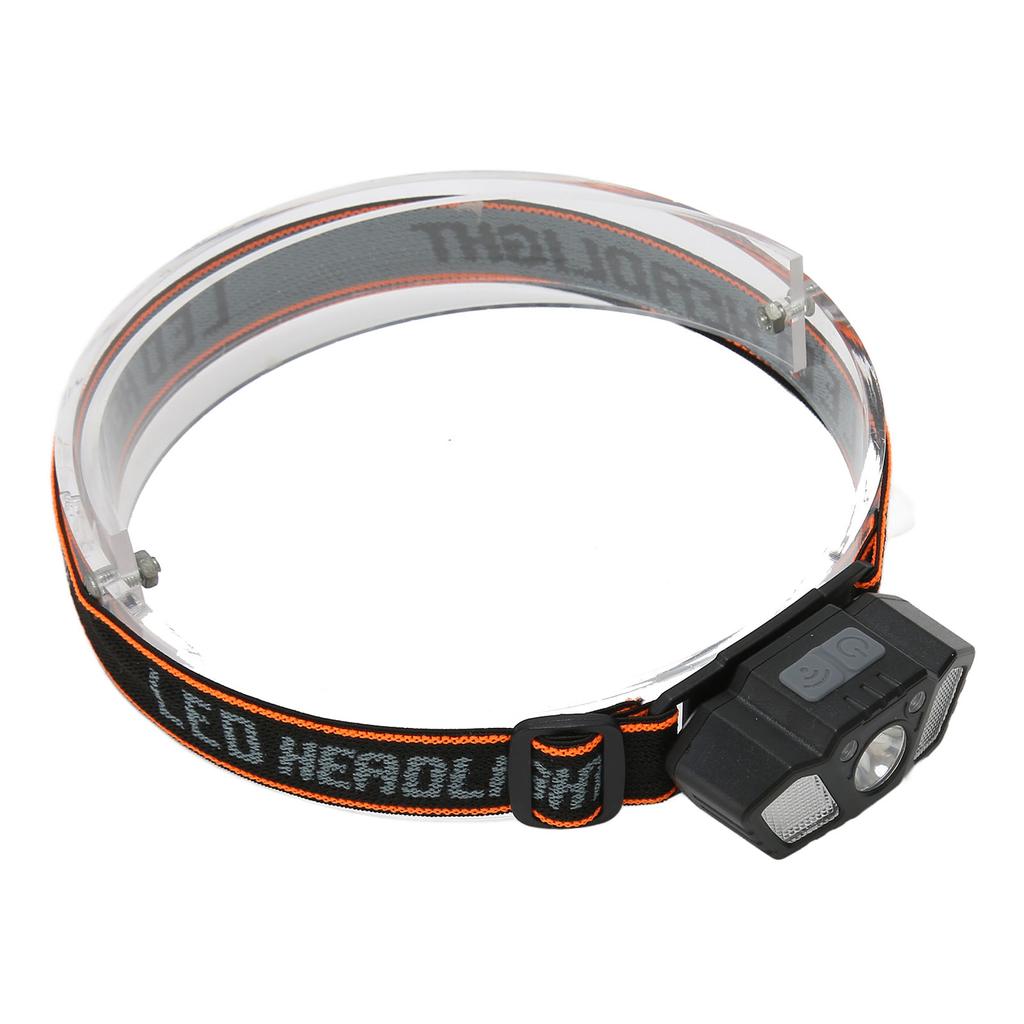 LED Headlamp Rechargeable Bright Lightweight USB Sensor Headlight for Outdoor Camping Running
