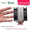 2Pcs/Pair 80/90/120Mm Cooler Fan Buckle Computer Cpu Cooling Fan Clips 304 Stainless Steel Wire Fastener Buckle Bracket