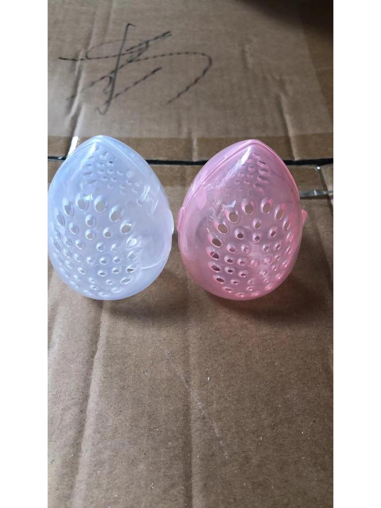 Portable Makeup Sponge Holder - Breathable, Anti-Mold, Dustproof Eggshell Storage Box