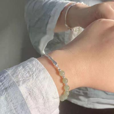 Bracciale Rigido con Perline per Donne Argento Perla Sintetica Bracciale a Manetta Gioiello Regalo per la Festa della Mamma Anniversario di Matrimonio