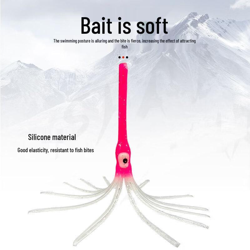 Oeny Luminous Multi-Tentacle Squid Soft Fishing Lure