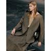 ELLE Women's Herringbone Wool Blend Blazer