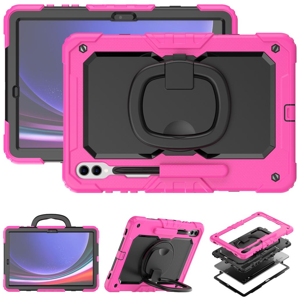 Rotating Stand Case Universal For Samsung Galaxy Tab S10 S9 FE Plus 12.4 Inch SM-X820 X826 X610 X616 X810 X816 Heavy Duty Cover