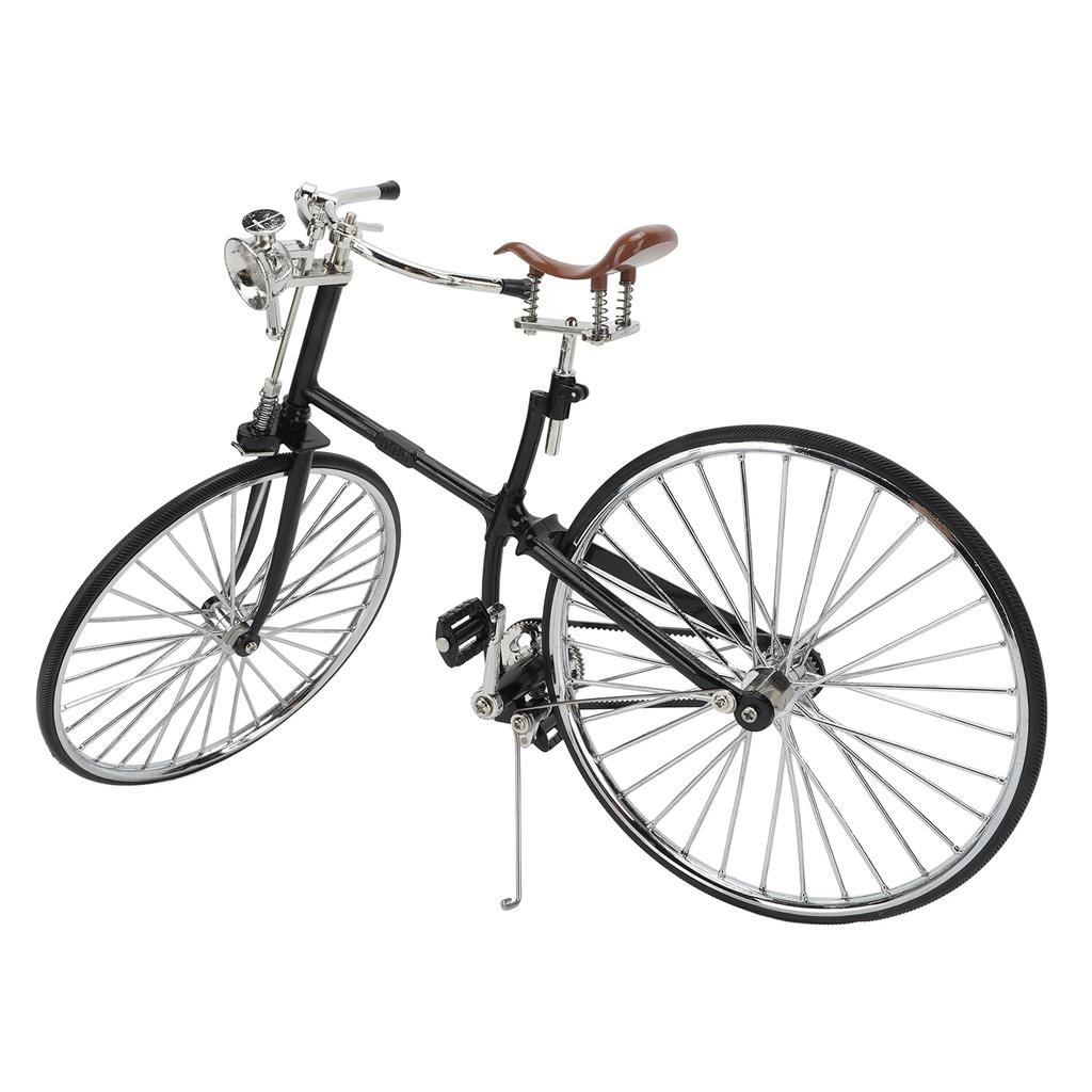 Retro Fahrradmodell Retro Stil 1:10 Maßstab Abnehmbares Langlebiges Metall Gummi Mini-Fahrrad für Schreibtisch