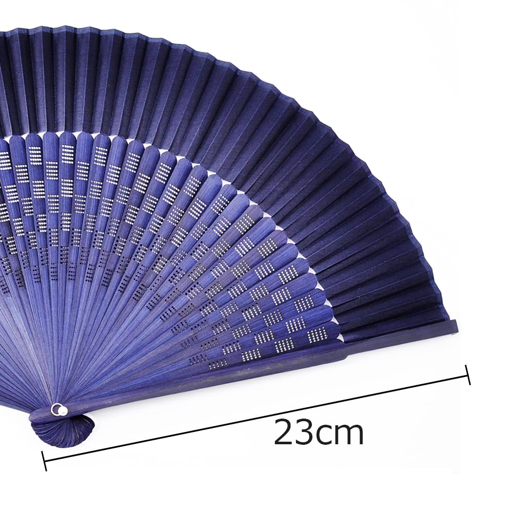 Noshi Box Checkered Navy Blue [Keichido] Fan, Frame, xin02,