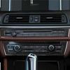 2Pcs Real Carbon Fiber Car Central Aircondition+CD Control Decoration Sticker Cover For BMW F10 5 Series 2011-2017