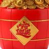Exquisite Piggy Shape Figurine Chinese Feng Shui Collectible Luck and Wealth for Desktop Home TV