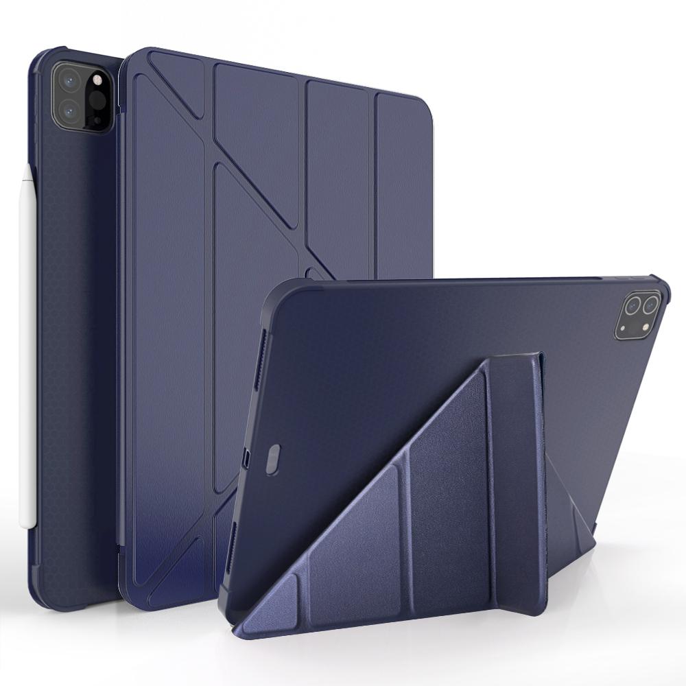Popular Ranking PU Leather Stand TPU Silicone With Pencil Holder for iPad Pro 11 20 2021 Shockproof Tablet Cover Smart Flip Case
