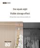 Aluminum Alloy Folding Eight-Hole Hanger with Single Hook for Versatile Wardrobe and Laundry Storage