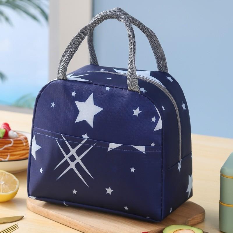 Stylish Countryside Pattern Thermal Lunch Tote For School And Work With Multi-functional Features