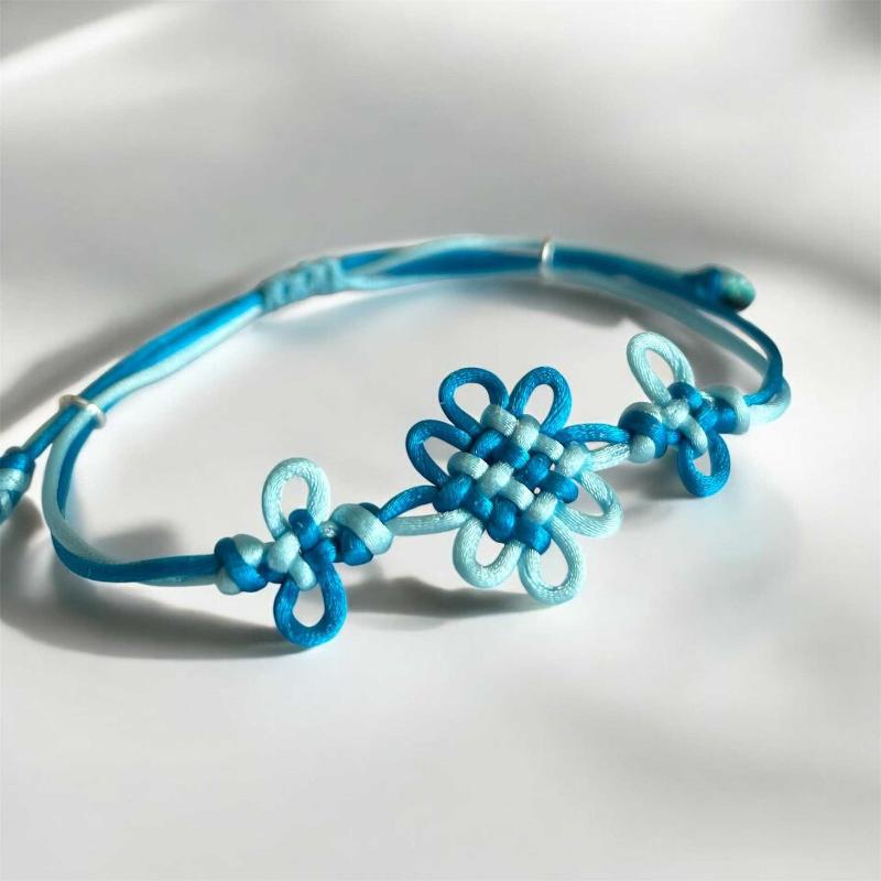 Anime Kpop Demon Hunters Rumi Cosplay Bracelet Handmade Woven Rope Chinese Knot Adjustable Bracelet Unisex Jewelry Accessories