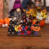 3D Halloween Wooden Ornaments Cute Halloween Decoration Props Ghost Desktop Ornament  Office