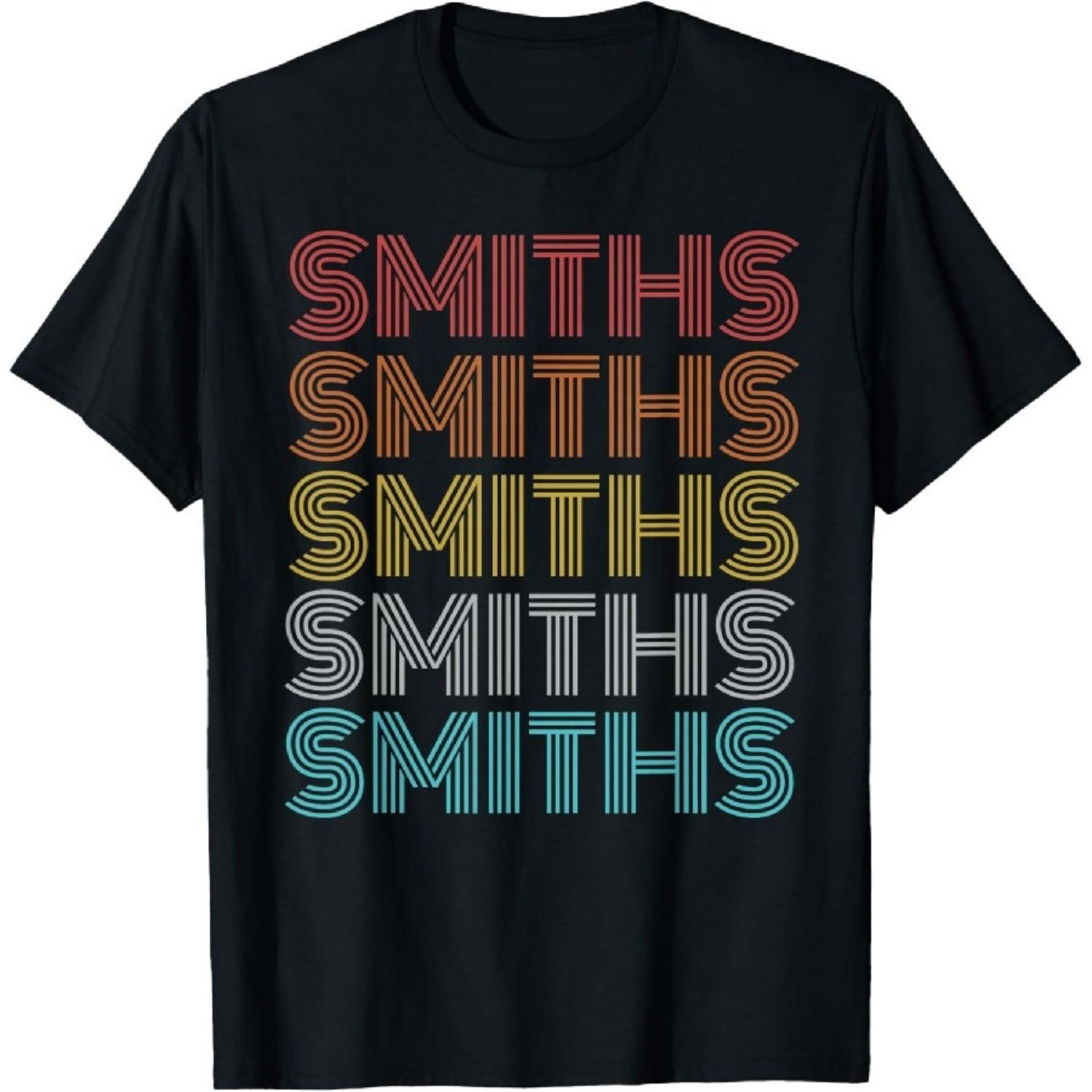 Ретро винтажная футболка Smiths XXXXXL чёрный