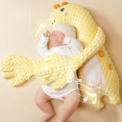 Baby Patter for Sleep Startle Prevention Stuffed Doll Pillow with Soothing Patting Palm Pad Soothing Patter Sleep Companion with Music for Comforting