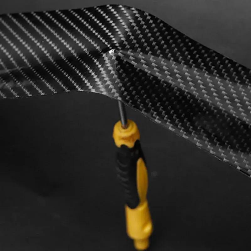 3D Car Nano Carbon Fiber Sticker - Anti-Scratch and Waterproof Protect Your Car Protection Film  Auto Door Sill Side Stickers