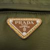 Excellent PRADA Sling bag Triangle logo Re-Nylon khaki recycled polyamide Used