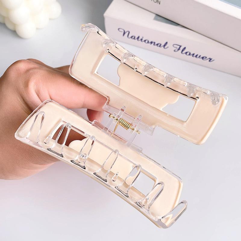 1pc New animal kitten square big hair grab, high-end cute girl, shark clip on the back of the head, vinegar clip hair grab