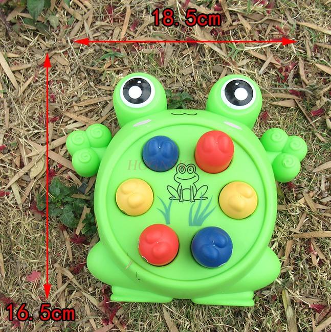 Frog Hitting Ground Mouse Children Tapping Toys Puzzle Early Education Machine Large Size