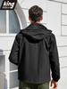 Men's Spring Autumn Thin Hooded Jacket Outdoor Windbreaker Men Climbing Streetwear Casual Coats