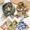 Dekorativer Seidenschal mit einfacher Textur für Damen im neuen Stil für Frühling und Herbst, Sommermode, vielseitiger Kopftuch, Arbeitsschal