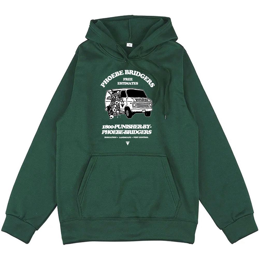 Hoodies Punisher Phoebe Bridgers Printing Sweatshirts Ropa Hombre Sudaderas Streetwear Hip Hop Unisex Clothes