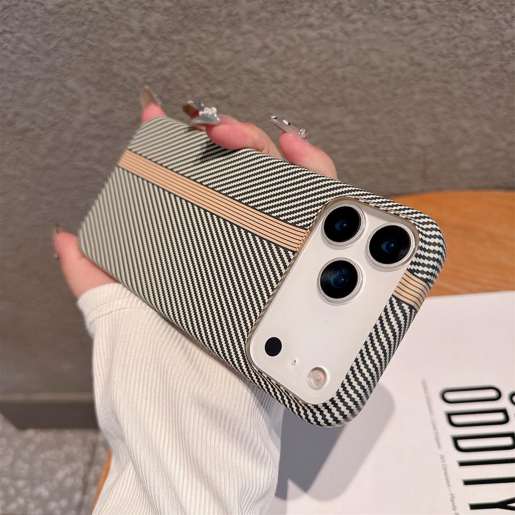 Plastický tenký matný kryt s texturou uhlíkových vláken pro iPhone 17 Air 16 15 14 13 12 11 Plus Pro Max Spojení barev Pevný nárazníkový kryt