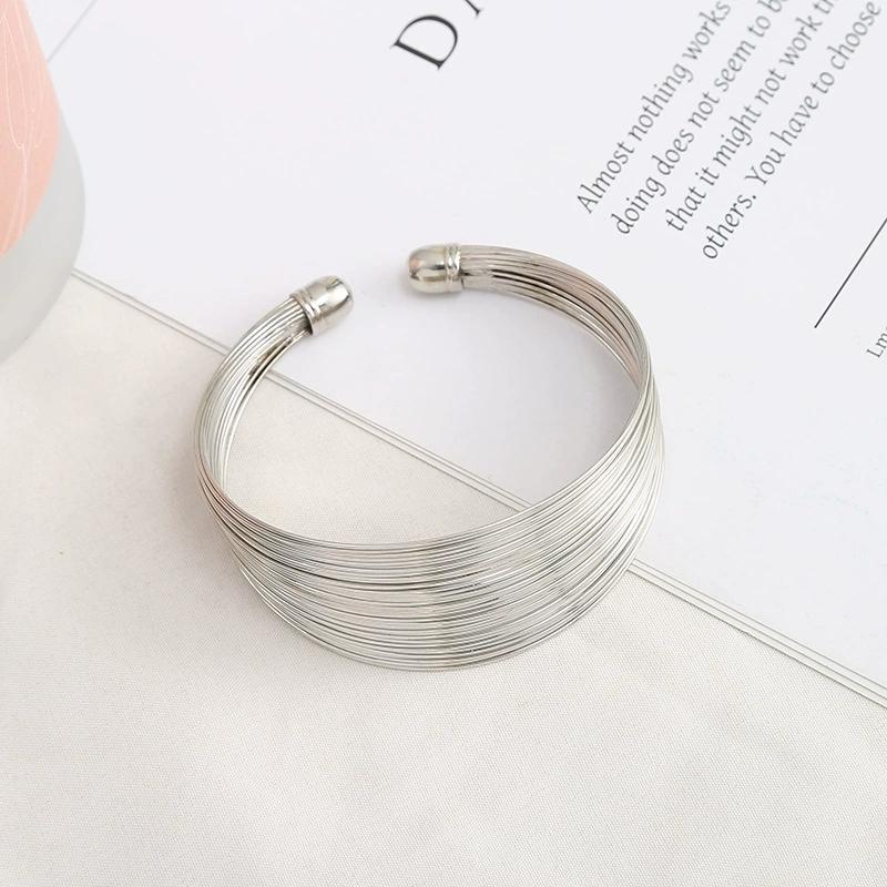 Luxury Geometric Shiny Zircon Crystal Bracelet for Women Adjustable Elasticity Exquisite Bracelets Multifunctional Jewelry Gifts