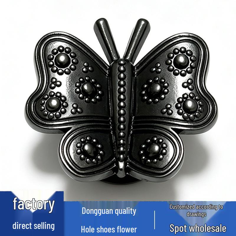 Flower & Butterfly Metal Shoe Charms - Cute, Versatile Crocs Decorations
