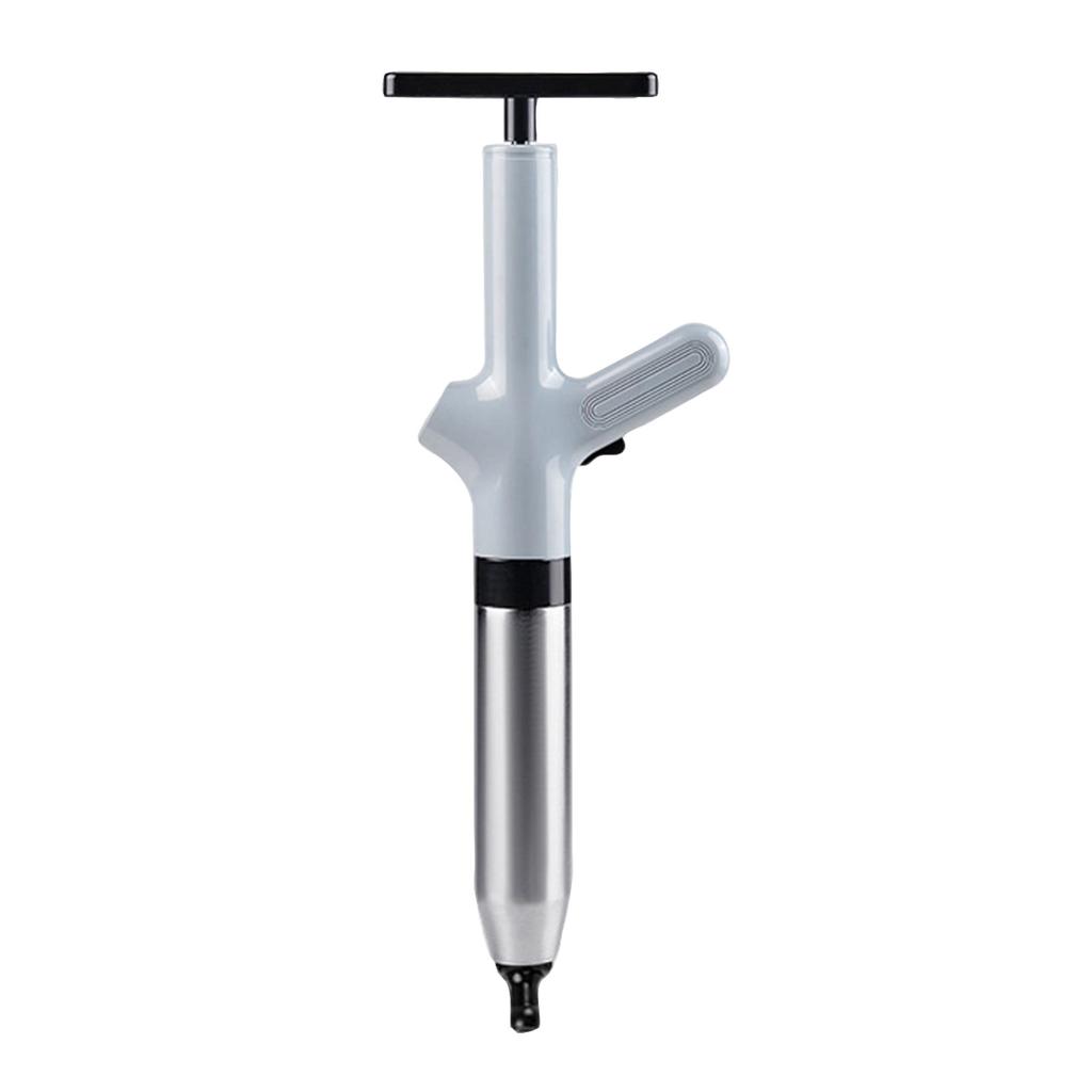 Toilet Plunger Drain Cleaner with Stainless Steel Handle and High Pressure Pump Mechanism for Efficient Clog Removal In Bathroom and Kitchen Drains