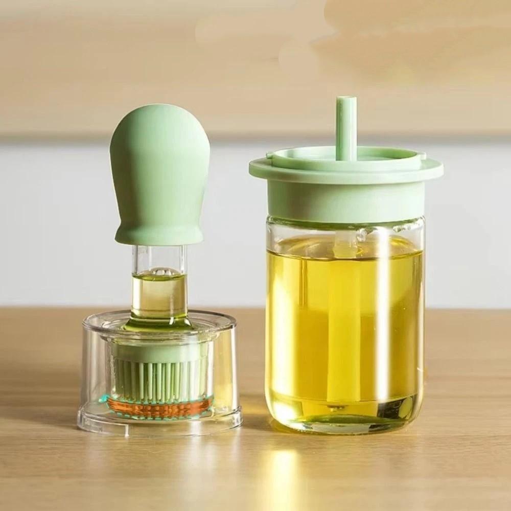 Heat Resistant Oil Dispenser Bottle 180ML Oil Brush Bottle Kitchen Oil Bottle Baking