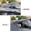 Rear Window Louver Shutter Spoiler For BMW X6 E71 E72 2008 2009 2010-2014 Triangle Louver Shark Gill Shaped Rear Window Air Vent