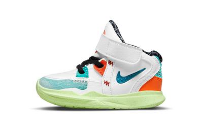Kyrie 8 Infinity Performance Basketball Shoes Mid Top Toddler Shoes White Green Infant And Toddler DD0333-021