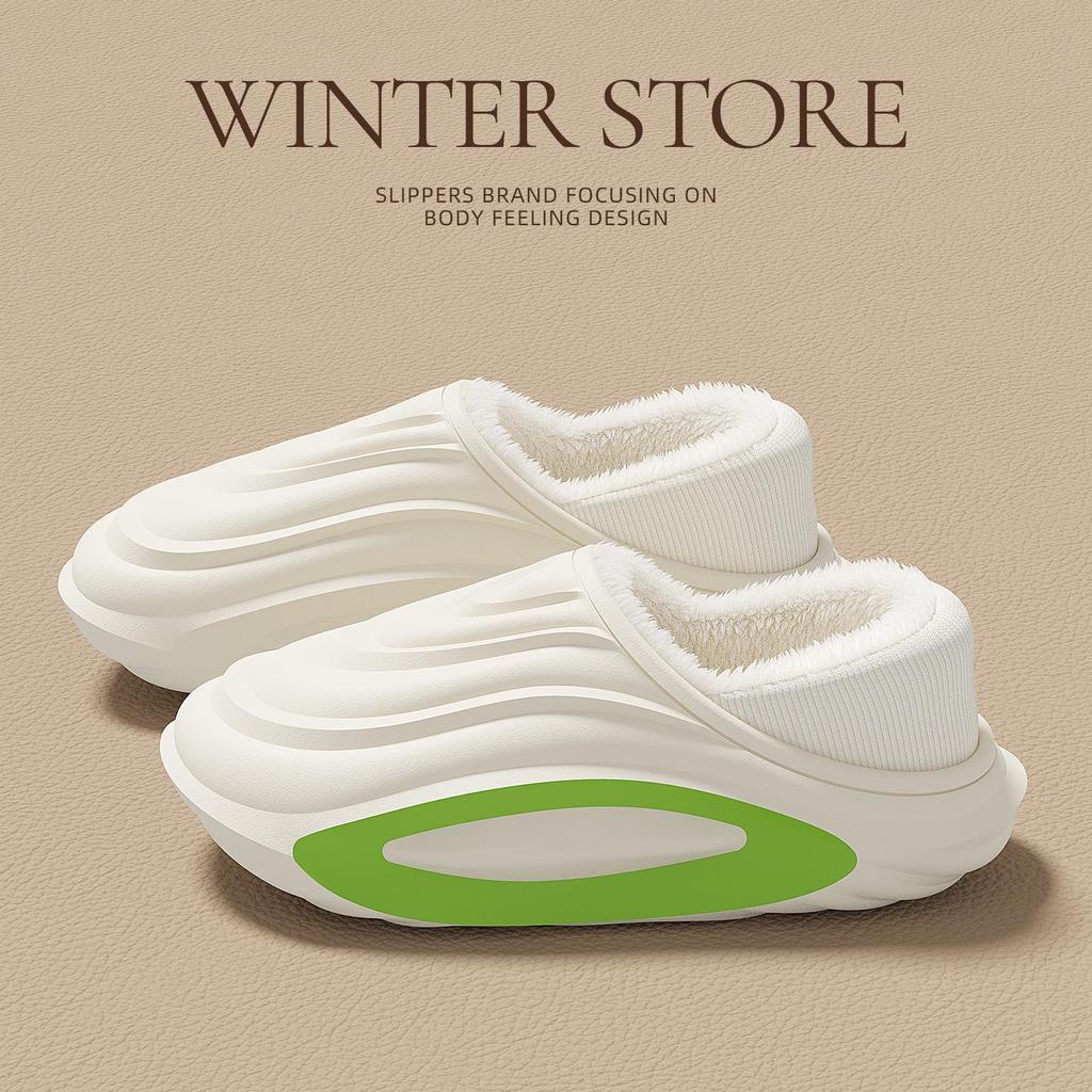 Men's & Women's Waterproof Winter Slippers: Indoor/Outdoor Non-Slip, Plush-lined, Thick Sole