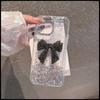 Glitter sequined butterfly transparent Epoxy mobile phone case is suitable for Apple 17 women's Iphone16 light luxury 15 women's fashion