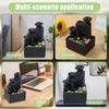 Tabletop Waterfall Decoration Relaxation Meditation Desktop Fountain with Light Office Decorative Creative Flowing Water Ornamen