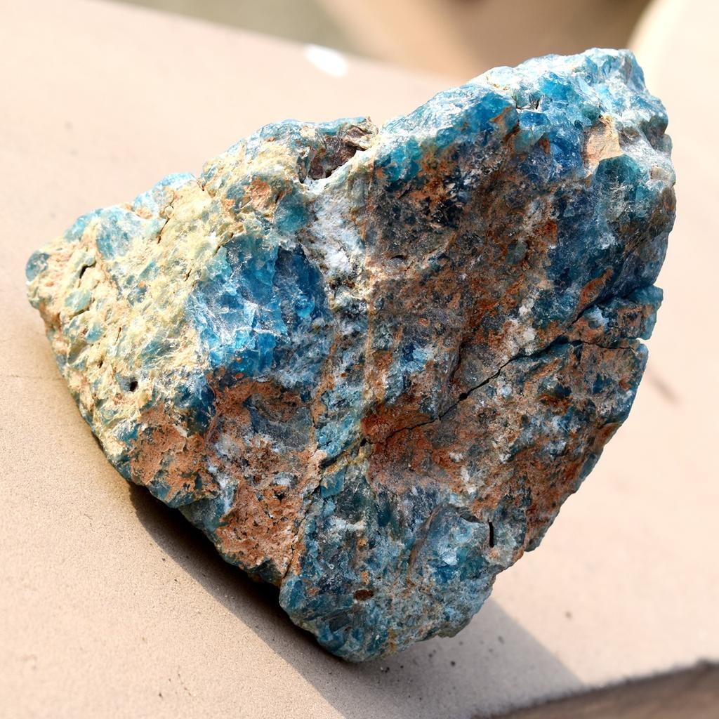 NATURAL Blue Apatite 490.95 Ct Uncut Raw Rough CERTIFIED Loose Gemstone For Gift