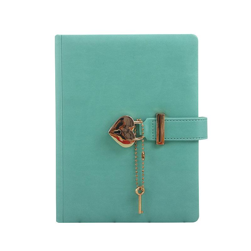 Love Lock Book Password Lock Diary Notebook Girl Heart Notebook