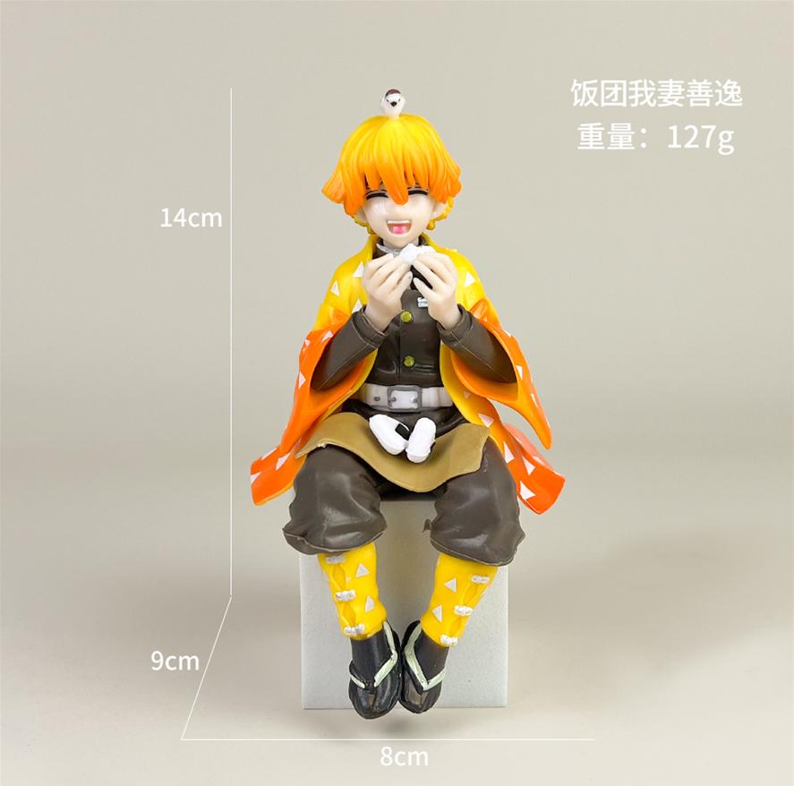 New Hot Anime Demon Slayer Figure Kamado Tanjirou Nezuko Sitting Posture Action Figure PVC Model Doll Collection Toy Gift Kids