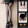 Women's Fleece-Lined Sheer Black Tights