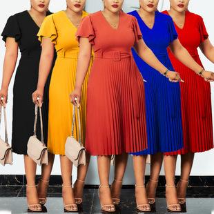 D190 Women's 2023 New Mesh Splicing Maxi Dress - European & American Style