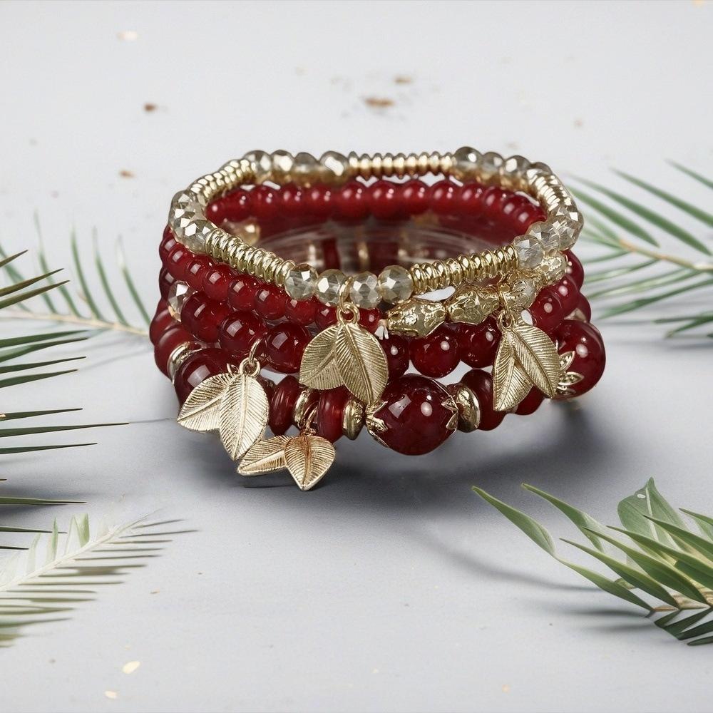 JYL TS Bracelet Elephant Glass  Bohemian Style Enhances Strength & Grace