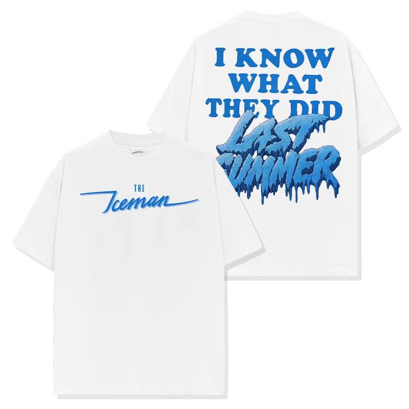 Drake The Iceman T-shirt Vintage Street Engineered Hommes Femmes Oversize Manches Courtes Y2k Coton Manches Courtes Vêtements Féminins Masculins