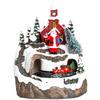Christmas House Village Rotating Train Scene LED Lighting Battery Operated LED Light Up Christmas Decoration Unique Xmas Gifts